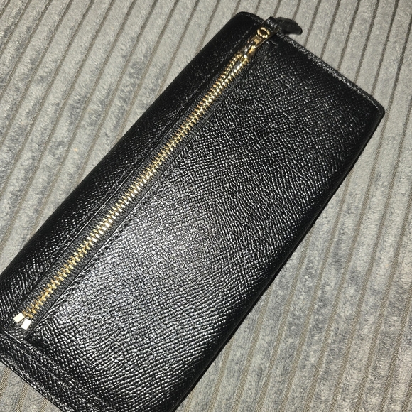 Euc Coach Envelope Snap Wallet Black - Picture 2 of 6